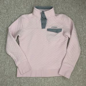 Pink Spyder Quilted Pullover